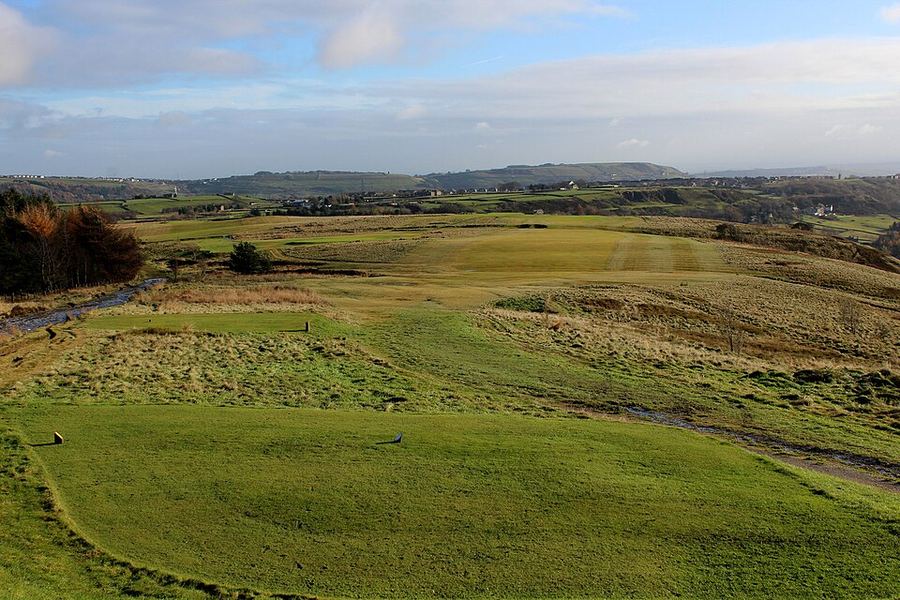 A golf course fairway