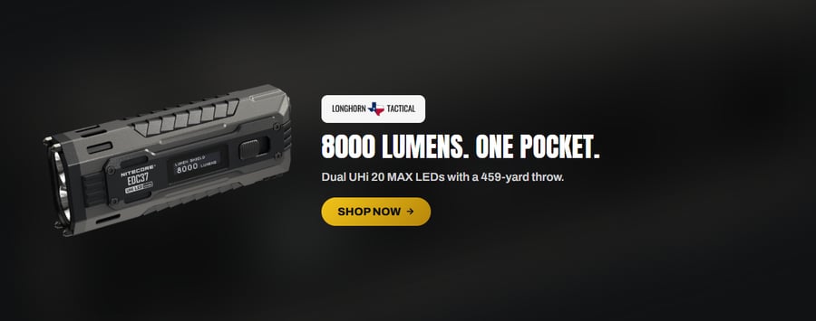 Nitecore EDC37 8000 Lumen Rechargeable Flat EDC Flashlight