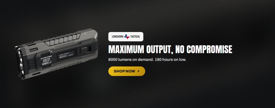 Nitecore EDC37 8000 Lumen Rechargeable Flat EDC Flashlight