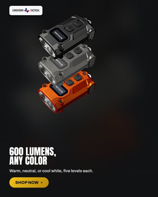 Nitecore TINI 3 600 Lumen Multi-Color Keychain Flashlight