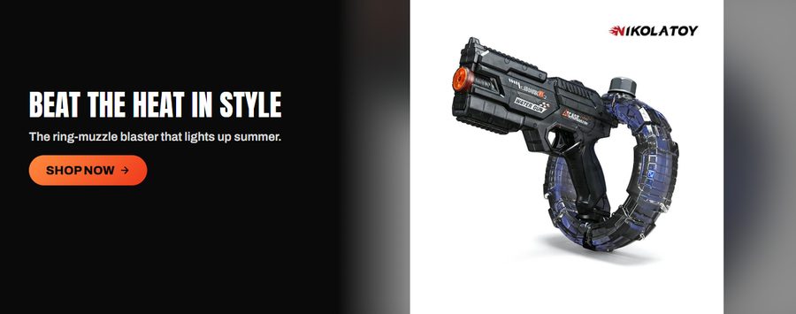 Nikolatoy Space Gathering Ring Muzzle Light Water Gun